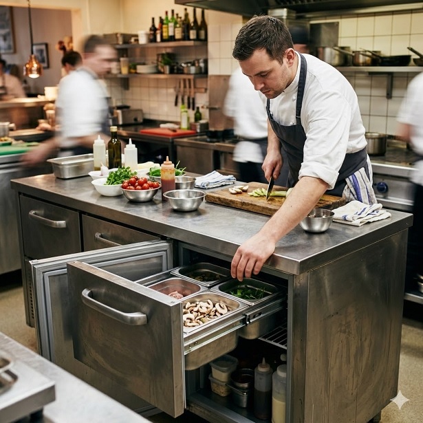 Contoh Penggunaan Chiller Under Counter