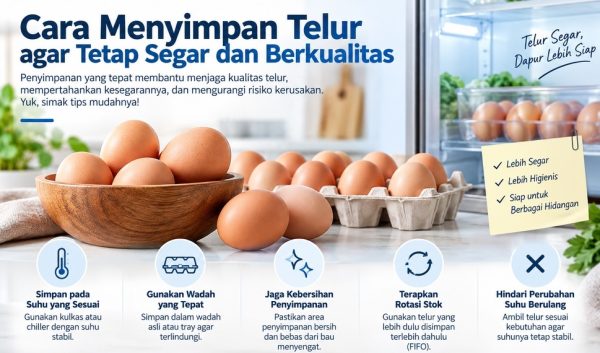 cara menyimpan telur